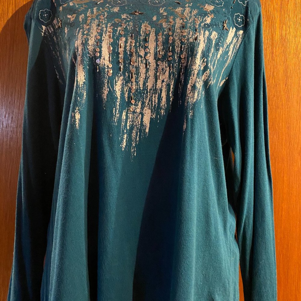 Embellished Long Sleeve Shirt